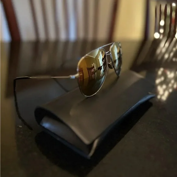 Saint Laurent Gold Aviators